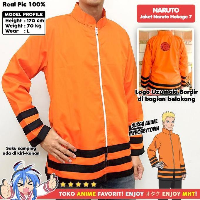 Jaket Naruto Hokage 7 - Kostum Anime Cosplay