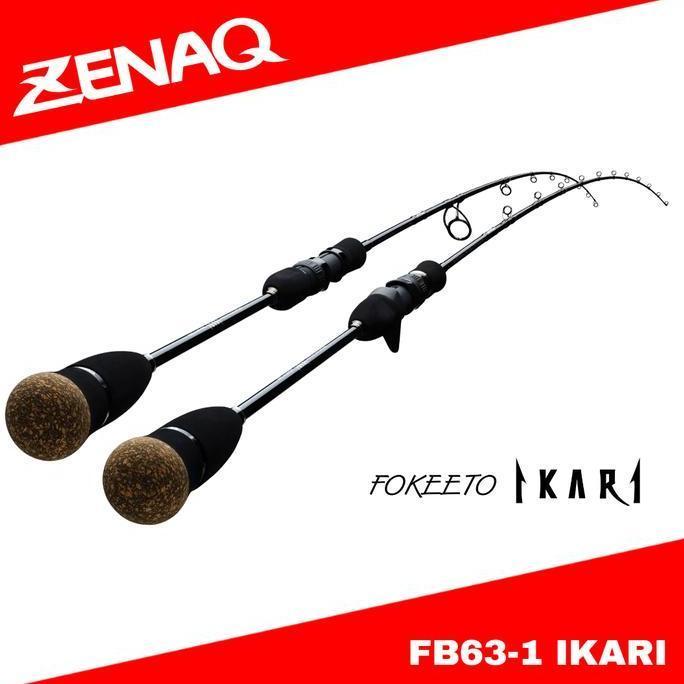 TERMURAH - Zenaq Baitcasting Rod Fokeeto FB63-1 Ikari