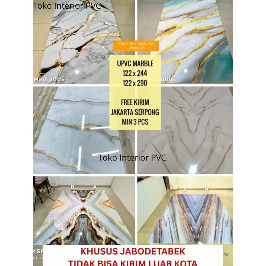 Star- Panel Dekoratif Marmer Panel Marmer Pvc 1. X .44