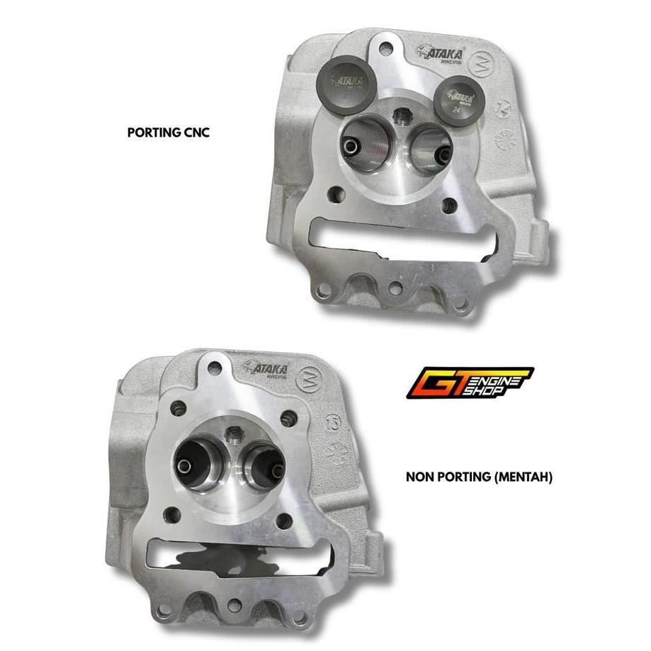 ATAKA RACING CYLINDER SILINDER HEAD KVY HEAD BEAT KARBU SCOOPY KARBU 23 27 / 28 24 ATAKA RACING PORT