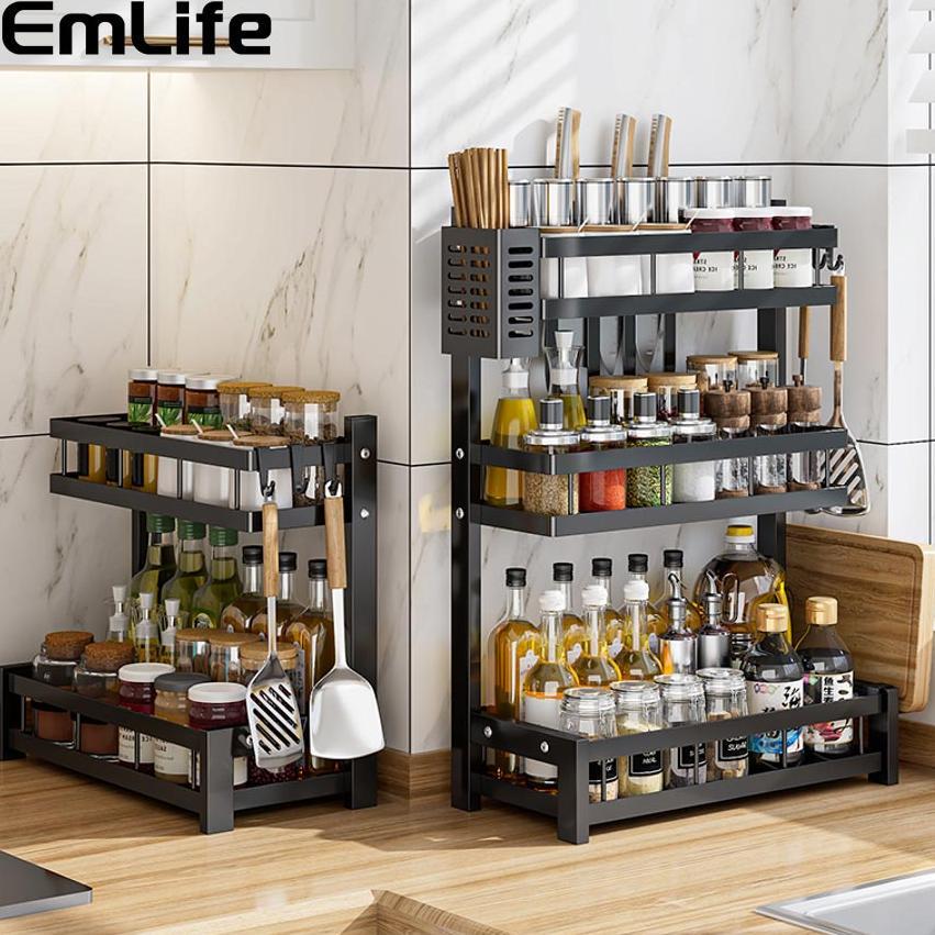 Jamin Murah Rak Bumbu Dapur Stainless Steel Rak Bumbu Rak Dapur Serbaguna Rak Botol Bumbu Buruan Bel