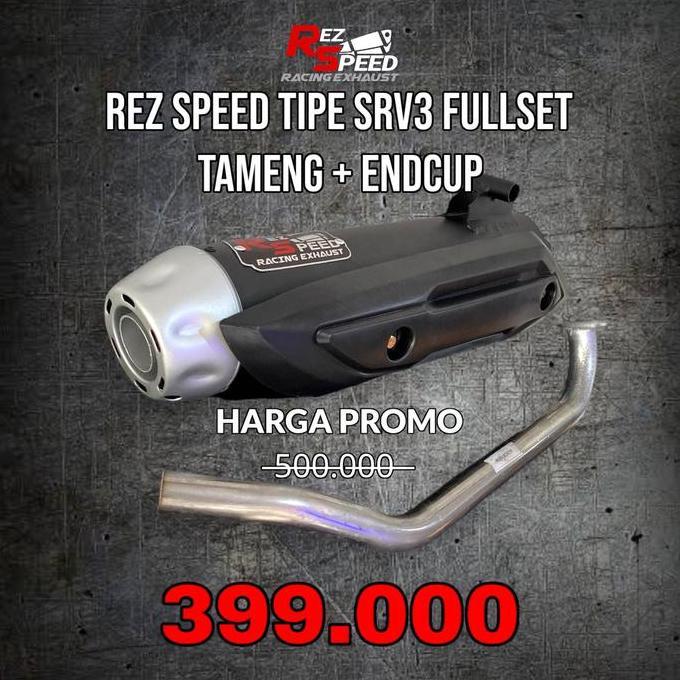 Knalpot Rez Speed SRV3 Standar Racing Beat Mio Vario PCX Nmax Aerox