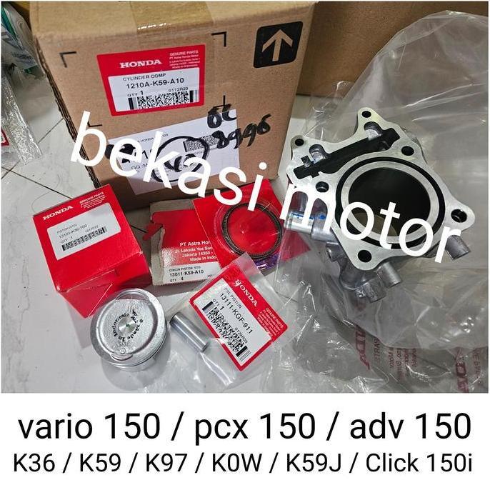 piston ring seher pen cylinder blok honda vario 150 / pcx 150 / adv 150 original