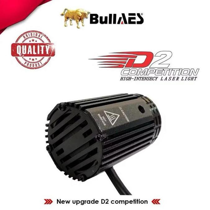 Lampu Tembak D2 Competition BULLAES 20 WATT TERBARU ISI SEPASANG 2PCS PLUS KIPAS