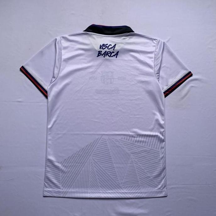 Jersey / Jersey Retro Barcelona Putih 1998-1999