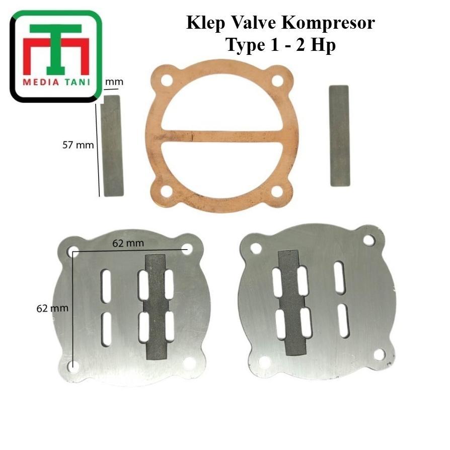 Klep Inlet / Discharge Valve Seat Kompresor Angin Type 1 2 Hp | Sparepart Klep Kompresor