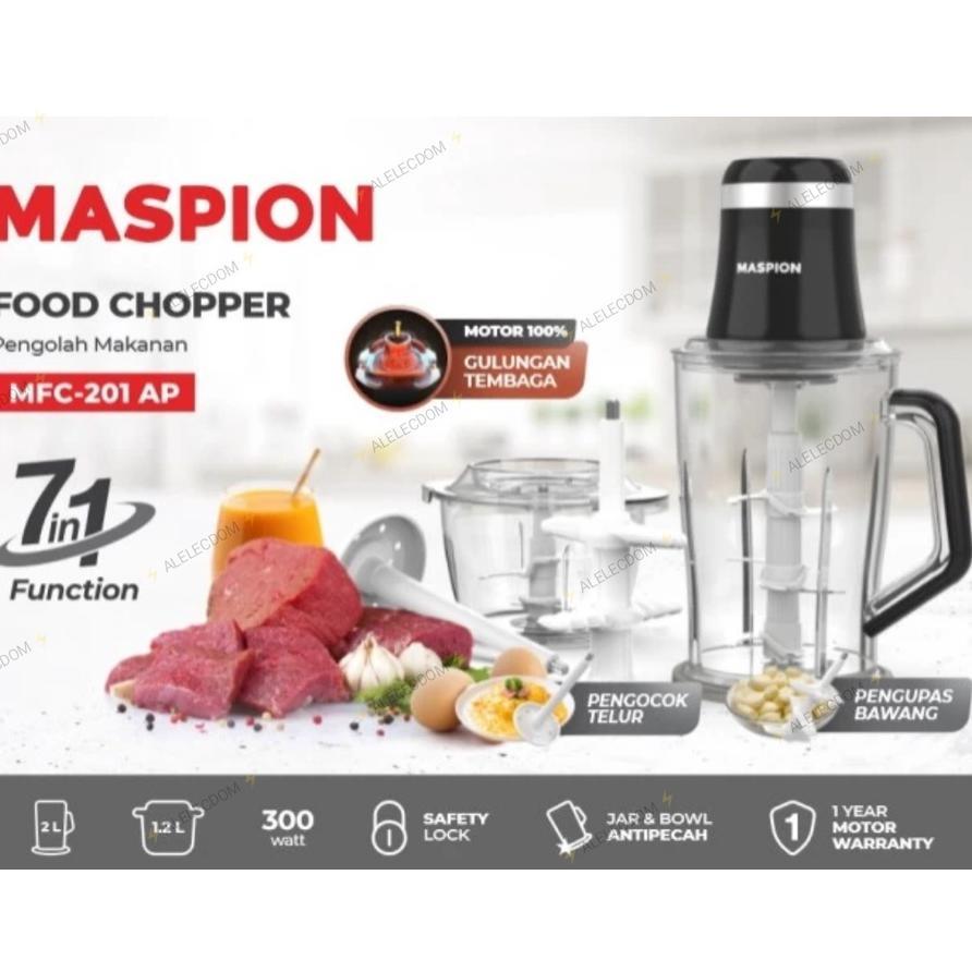 Maspion Chopper Mfc 201 Ap / Penggiling Daging Maspion / Food Processor Maspion