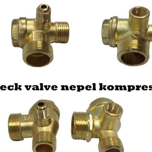 Sparepart Check Valve Nepel Kompresor Angin Lakoni / Kompresor Izumi