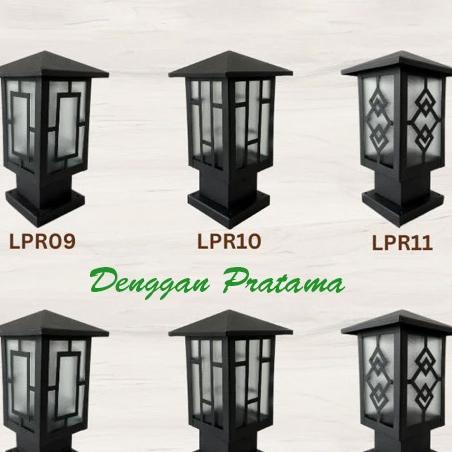 Lampu Pilar Atap Pagar / Lampu Pagar Tiang Minimalis / Lampu Hias Taman