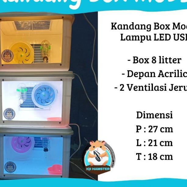 Kandang Box Modif Acrilic | Kandang Hamster | Reptil, Gecko, Landak Mini, Kura-Kura, Tarantula