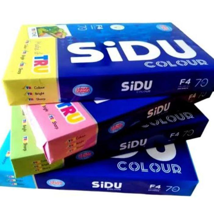 Kertas Hvs Sidu Warna A4 Warna  / ( 1 Rim 500Lbr)