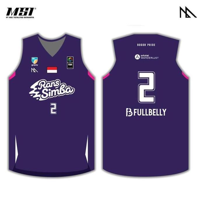 Jersey / Jersey Basket Msi - Rans Simba Bogor Official Jersey 2025