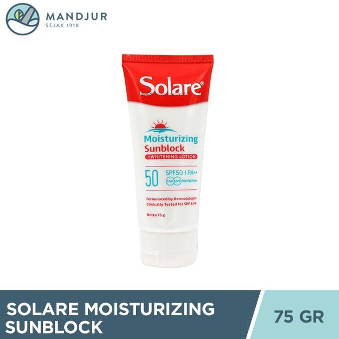 Solare SPF 50 Sunblock - Tabir Surya Melindungi dan Mencerahkan Kulit
