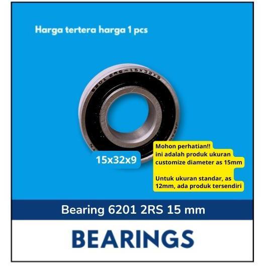 Bearing 6201 2Rs 15Mm N*N Roller Ball Bearing Seal Karet