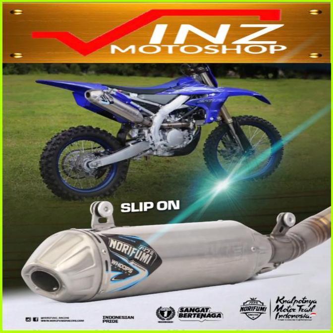 KNALPOT NORIFUMI WHOOPS TITANIUM SLIP ON MOTOR KX 250 F/XC YZ 250 F/XC