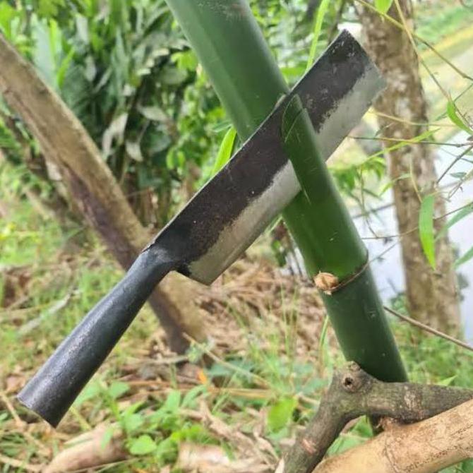 Parang Golok Gagang Besi Pemotong Kayu - Cacah Tulang Cincang Daging