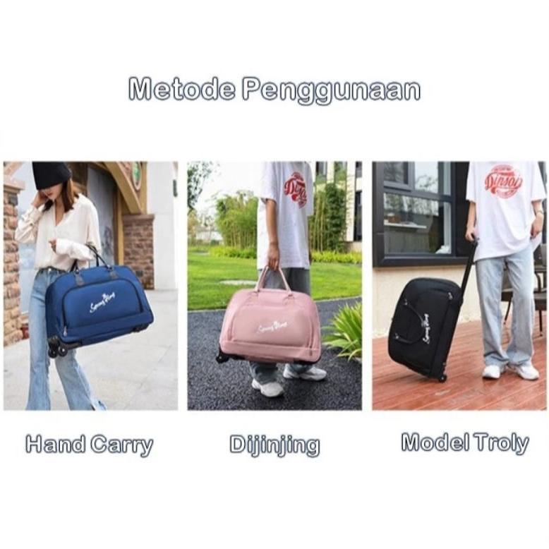 Tas Travel Roda Tas Pakaian Kapasitas Besar Tas Perjalanan Travelling