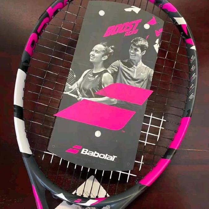 Babolat aero boost pink raket babolat pink aero racket tennis strung