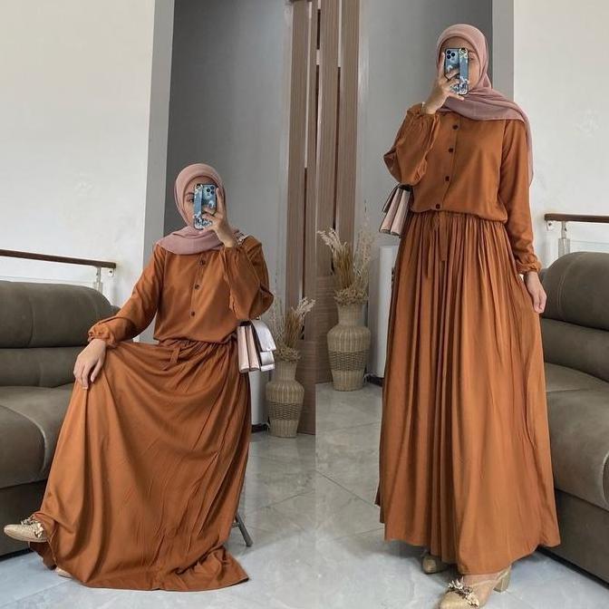 Arsy- Zalfaoutfit Aurelia Dress | Gamis Rayon Polos