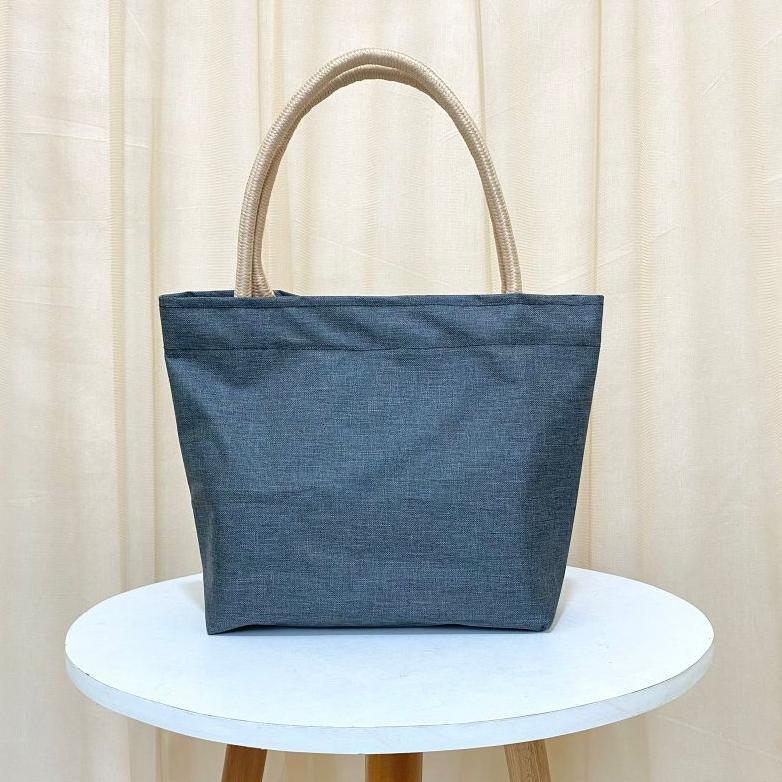 Hemat Tas Jinjing Tali Sumbu Mini Handbag Kecil Tas Mukena Tas Tote Bahan Denim Tebal Anti Air