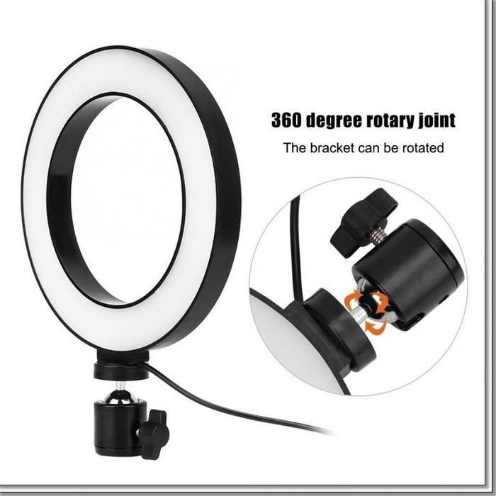 Terlaris Lampu Halo Ring Light Led Kamera 8W 6 Inch - Taffstudio Rl-19