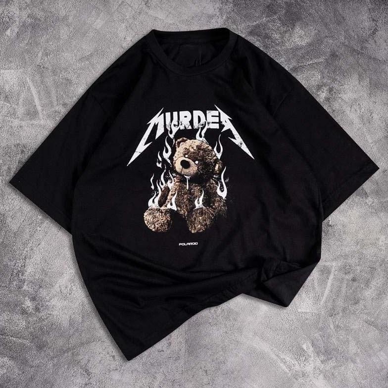 Paket Hemat Gsc - Baju Oversize Burder Polaroid / Kaos Oversize Boneka Bear / Kaos Oversize Wanita