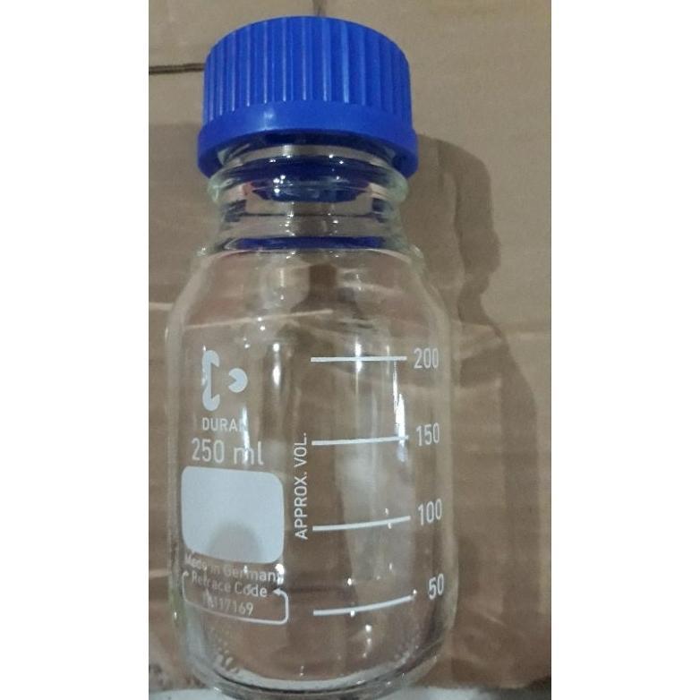 Laboratory Bottle Lab Bottle 100 Ml Lab Botol 100 Ml Duran Botol Tutup Biru 100 Ml Duran