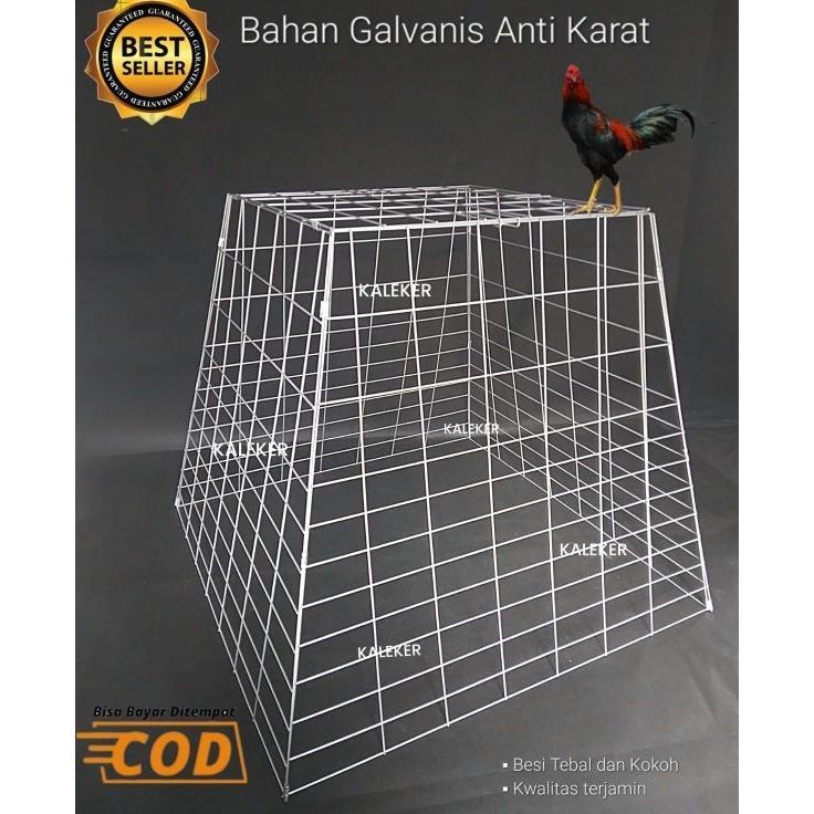 Kandang Kurungan Ayam Galvanis Piramida Besi Lipat