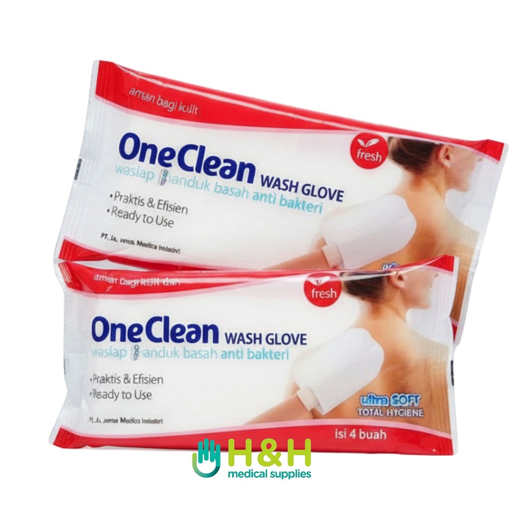 One clean washglove waslap / Waslap / Handuk Basah Anti Bakteri