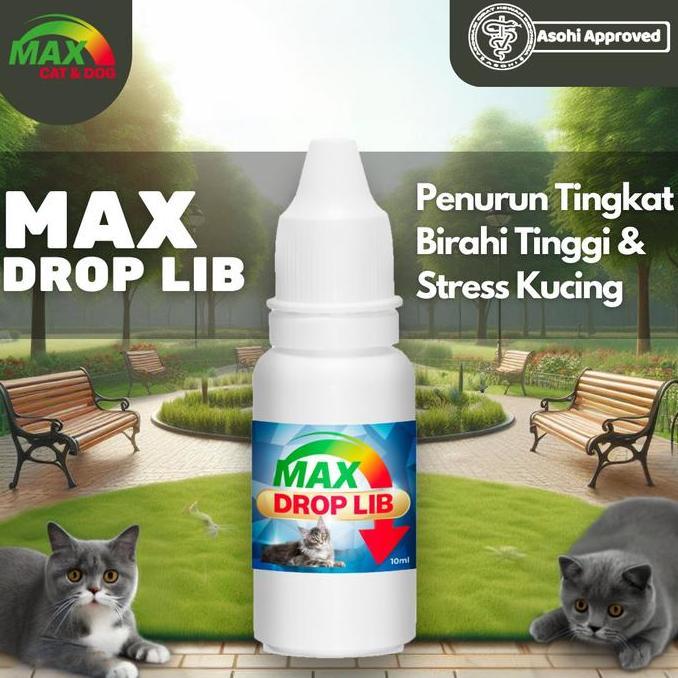 MAX DROP LIB | PENURUN KUCING STRES DAN TINGKAT LIBIDO TINGGI