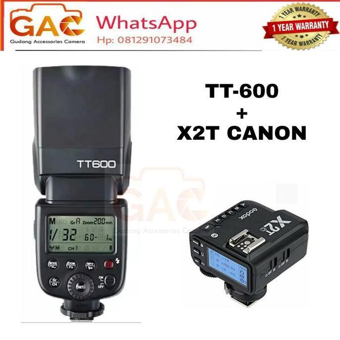 Flash Tt600 Tt600 Godox + Triger X2T Canon