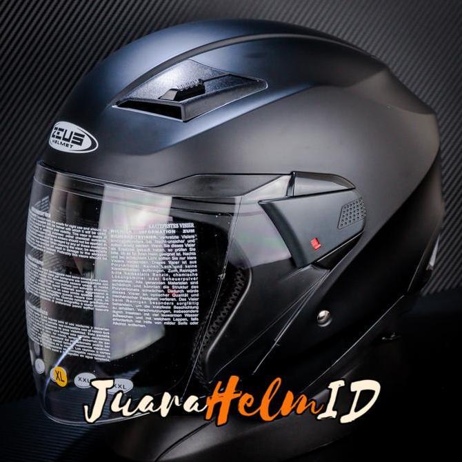 Comet- Zeus Helm Zs611 Solid / Black Doff / Zs-611 / Zs 611 Half Face
