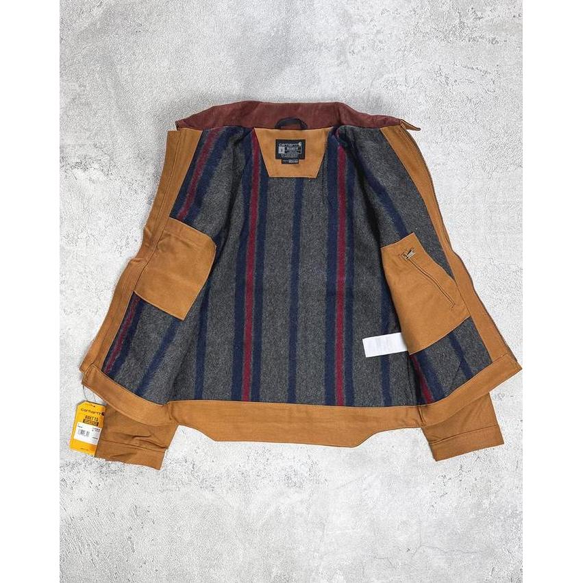 PROMO Carhartt 103828 Detroit Jacket Duck Blanket Lined Brown