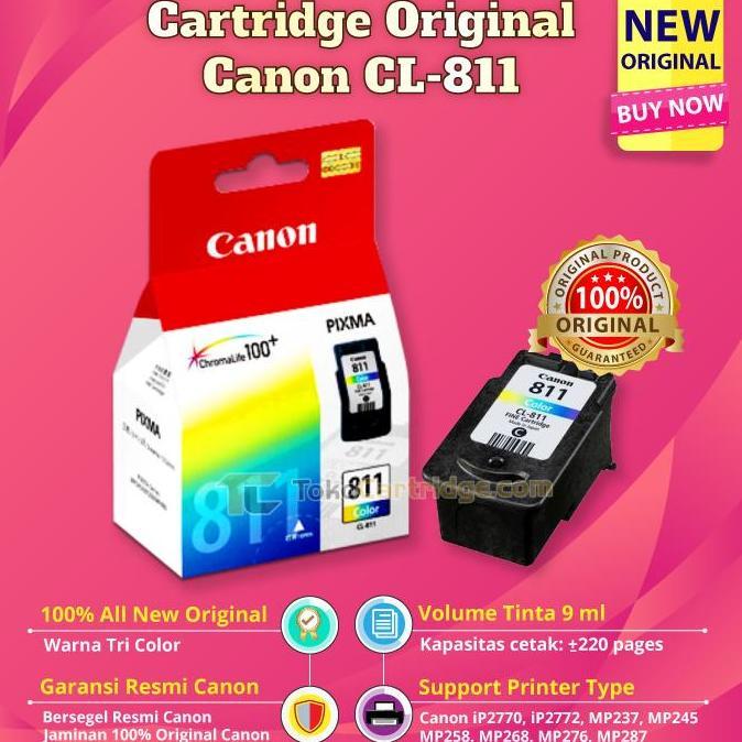 Cartridge Canon CL-811, Cartridge CL811, Original Cartridge Canon 811