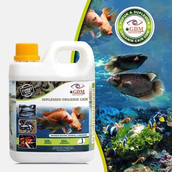 SUPLEMEN VITAMIN ORGANIK GDM PERIKANAN 1 LITER
