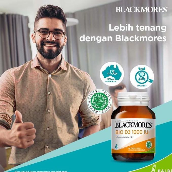 Fit- Blackmores Vitamin D3 1000Iu 60 / 200 Capsules - Australia / Bio D3 1000 Iu 30 Kapsul - Halal B