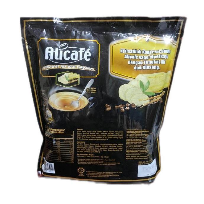 Kopi Ginseng/Alicafe Tongkat Ali Ginseng Coffee instan Malaysia SR