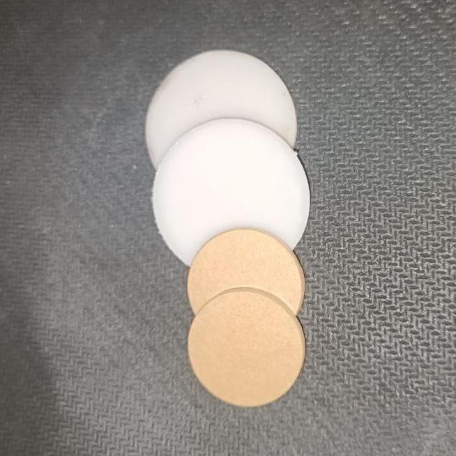 PLAT ACRYLIC BULAT COIN PERSEGI POLOS PLASTIK AKRILIK MEDALI GANTUNGAN MD27