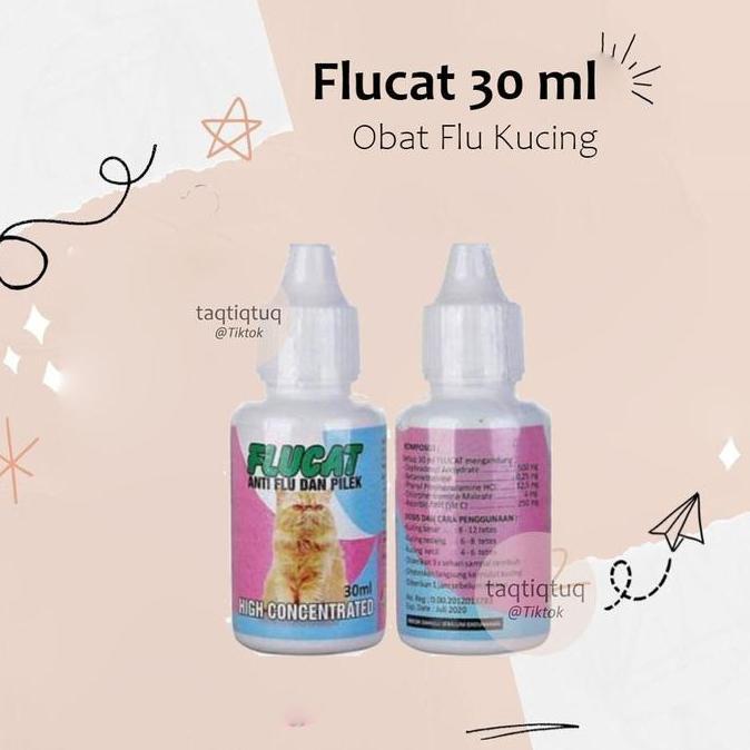 FLUCAT 30 ML OBAT FLU KUCING FLU OBAT PILEK UNTUK KUCING