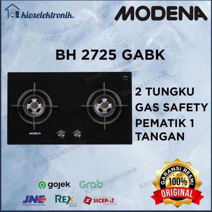 MODENA BH 2725 GABK KOMPOR TANAM 2 TUNGKU / 2725GABK / BH2725GABK MURAH