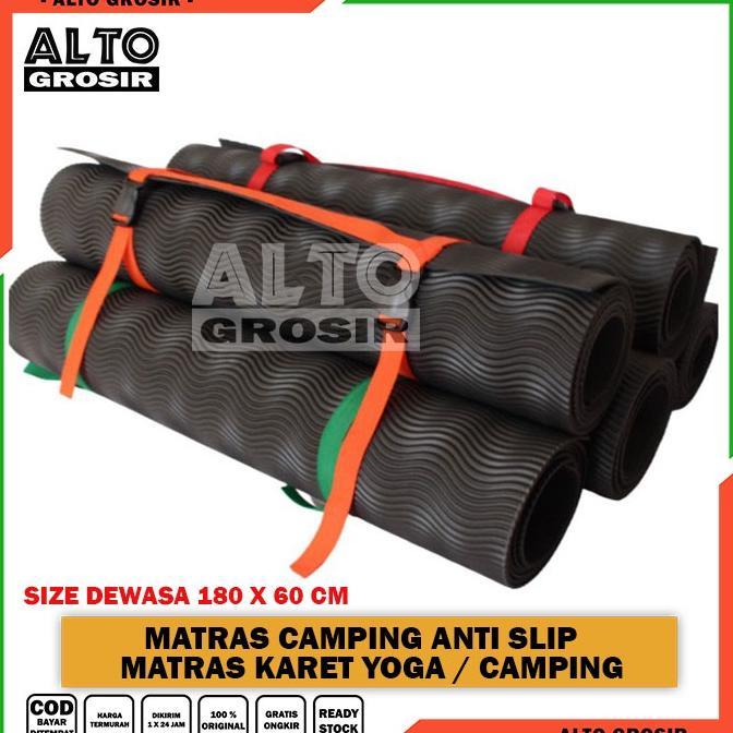 100% AMAN MATRAS CAMPING OUTDOOR DEWASA MATRAS OLAHRAGA ALAS YOGA KARPET SENAM YOGA TEBAL