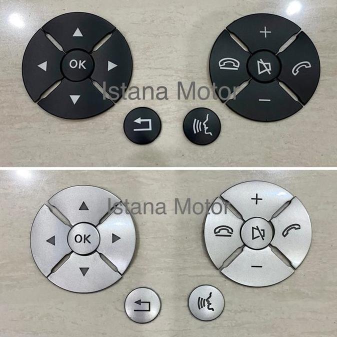 Ready Sticker Sticker Setir Mercedes W204 W212 Silver Plat
