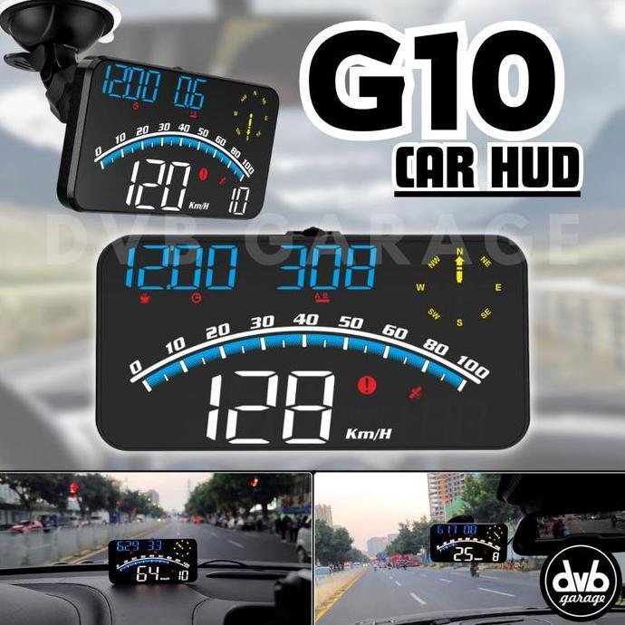 KEZOUKAKU G10 HUD DIGITAL CAR INSTRUMENT METER INDIKATOR MOBIL SPEED COMPASS ALARM HEAD UP DISPLAY