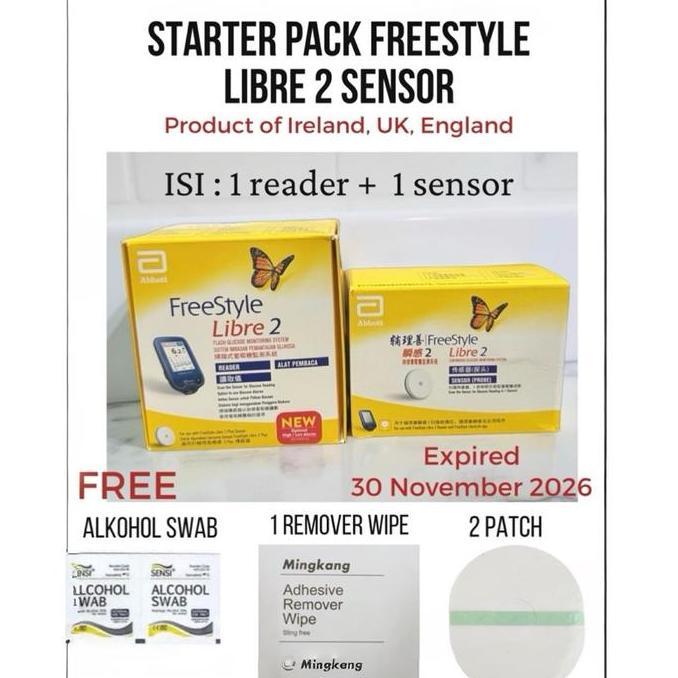Starter Pack Freestyle Libre 2 (100% original)