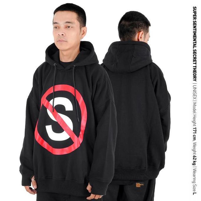 SSST Halt Oversize Hoodie Hitam
