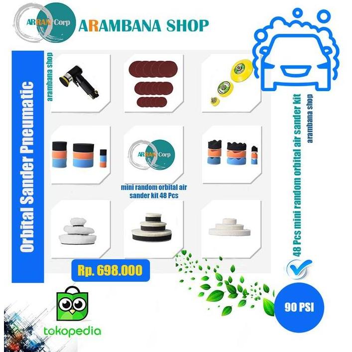 Orbital Sander Mini Orbital Amplas Angin Pneumatic Terbaru 