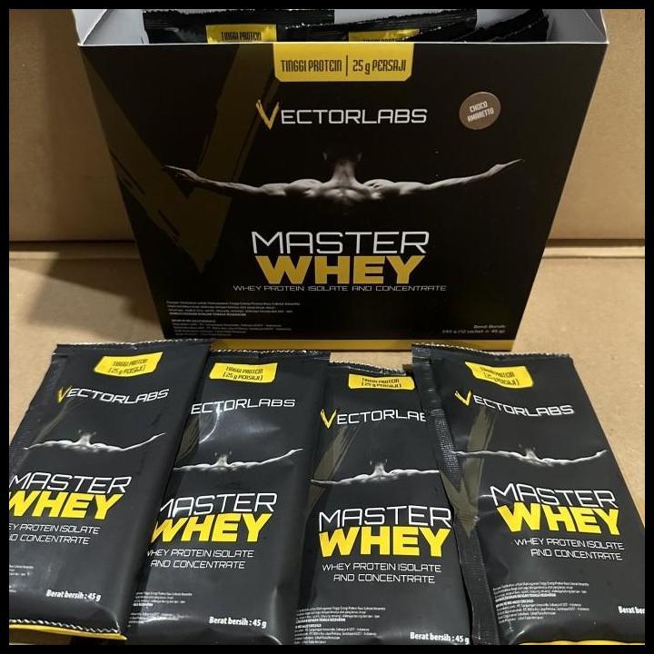 Good Quality 7 Sachet Master Whey Protein Shake Iso Vectorlabs Free Towel Sport Evo