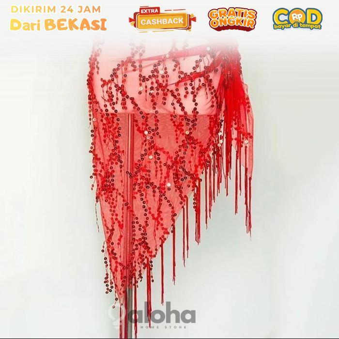 ALHM - Belt Belly Dance Rumbai Belly Dance Selendang Belly Dance Universal Sabuk Belly Dance Belly D