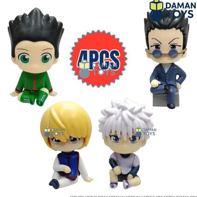 Best Seller Action Figure Hunter X hunter Chibi Kilua Gon Kurupika Rio Sitting damantoys Berkualitas