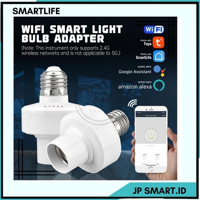 Smartlife Fitting Lampu Otomatis 200Watt Maximal Model Timer On Off Request Setting By Wifi Aplikasi